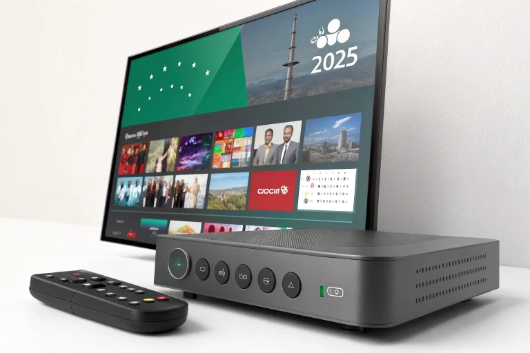 IPTV box with Arabic channels 2025